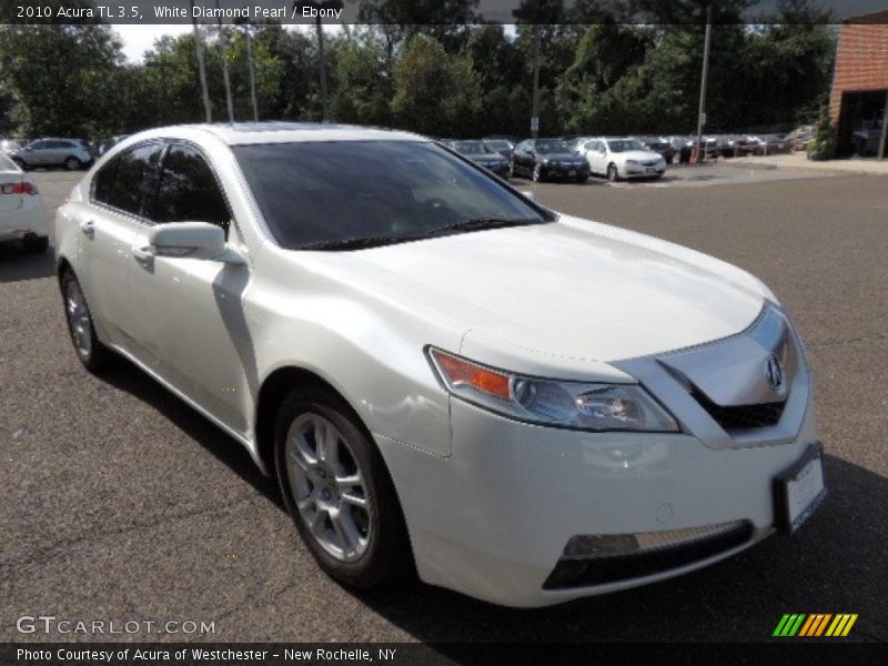 White Diamond Pearl / Ebony 2010 Acura TL 3.5