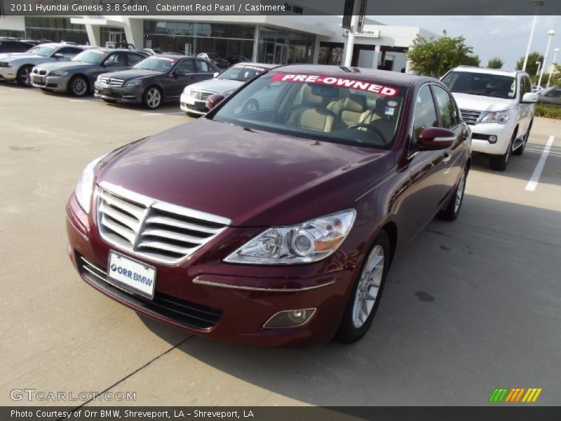 Cabernet Red Pearl / Cashmere 2011 Hyundai Genesis 3.8 Sedan