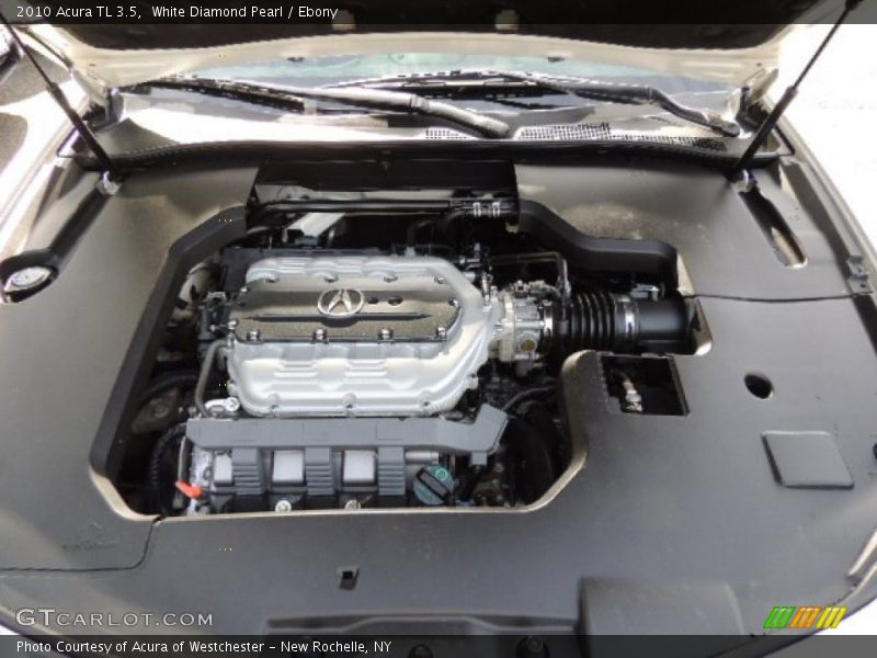 White Diamond Pearl / Ebony 2010 Acura TL 3.5