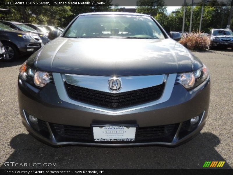 Polished Metal Metallic / Ebony 2010 Acura TSX V6 Sedan
