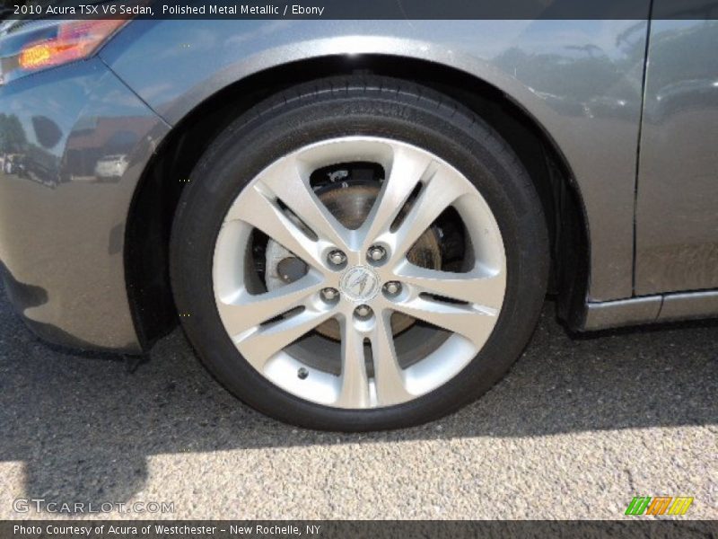 Polished Metal Metallic / Ebony 2010 Acura TSX V6 Sedan