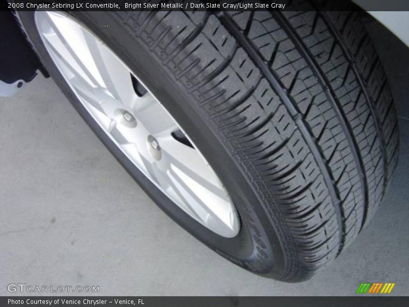 Bright Silver Metallic / Dark Slate Gray/Light Slate Gray 2008 Chrysler Sebring LX Convertible