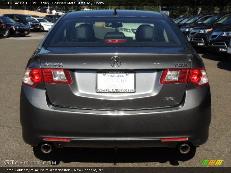Polished Metal Metallic / Ebony 2010 Acura TSX V6 Sedan