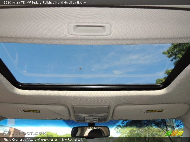 Polished Metal Metallic / Ebony 2010 Acura TSX V6 Sedan