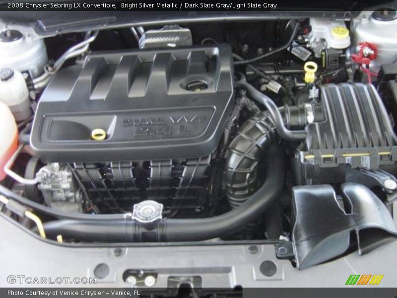 Bright Silver Metallic / Dark Slate Gray/Light Slate Gray 2008 Chrysler Sebring LX Convertible