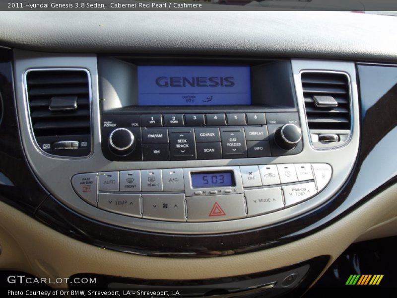 Cabernet Red Pearl / Cashmere 2011 Hyundai Genesis 3.8 Sedan