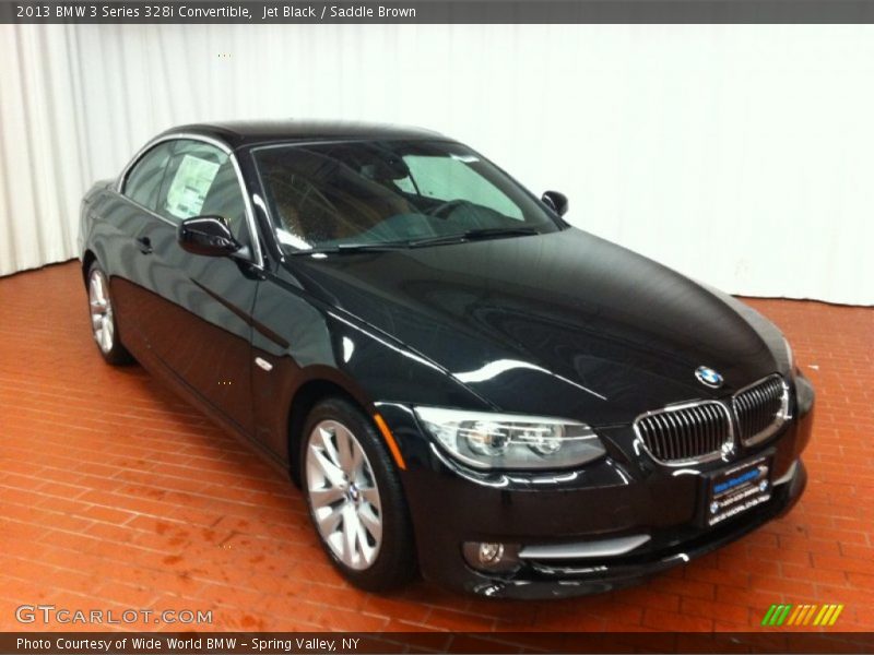 Jet Black / Saddle Brown 2013 BMW 3 Series 328i Convertible