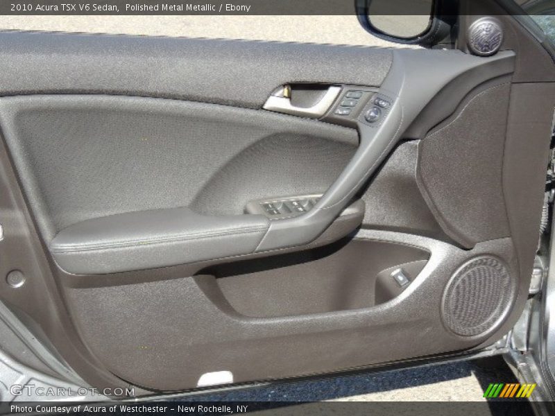 Polished Metal Metallic / Ebony 2010 Acura TSX V6 Sedan