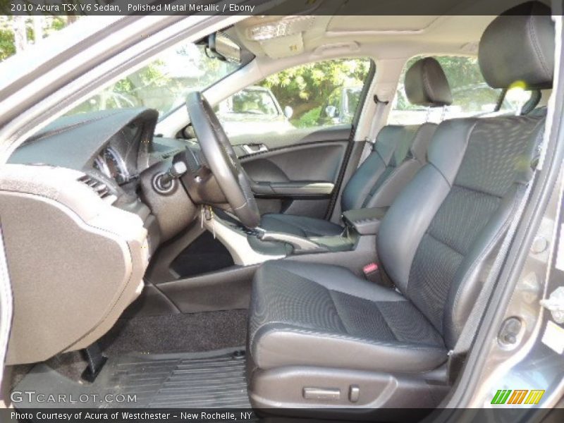 Polished Metal Metallic / Ebony 2010 Acura TSX V6 Sedan