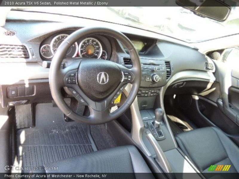 Polished Metal Metallic / Ebony 2010 Acura TSX V6 Sedan