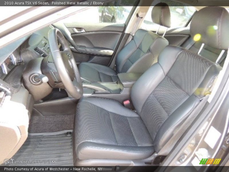 Polished Metal Metallic / Ebony 2010 Acura TSX V6 Sedan