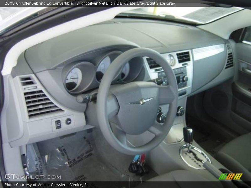 Bright Silver Metallic / Dark Slate Gray/Light Slate Gray 2008 Chrysler Sebring LX Convertible