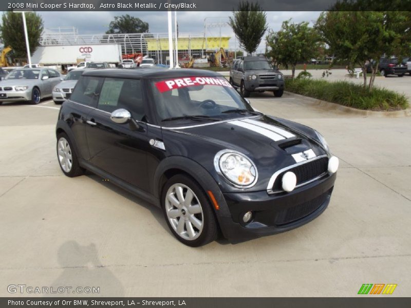 Astro Black Metallic / Grey/Black 2008 Mini Cooper S Hardtop