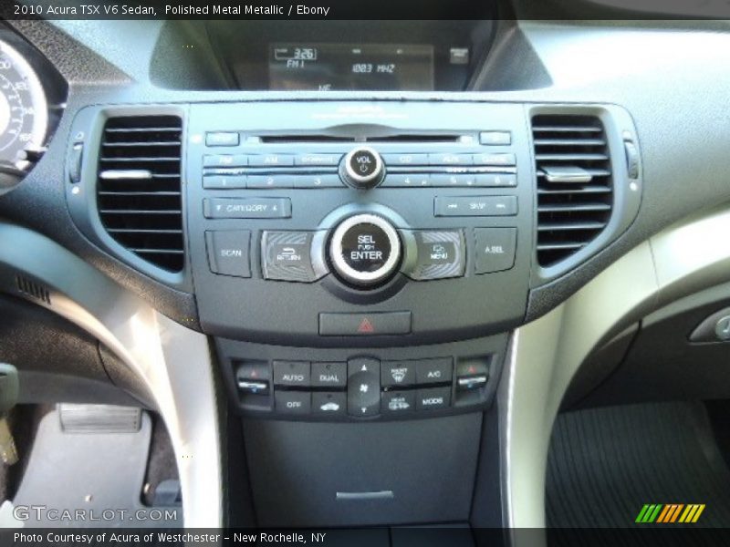 Polished Metal Metallic / Ebony 2010 Acura TSX V6 Sedan