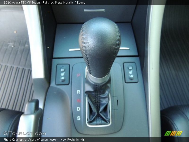 Polished Metal Metallic / Ebony 2010 Acura TSX V6 Sedan