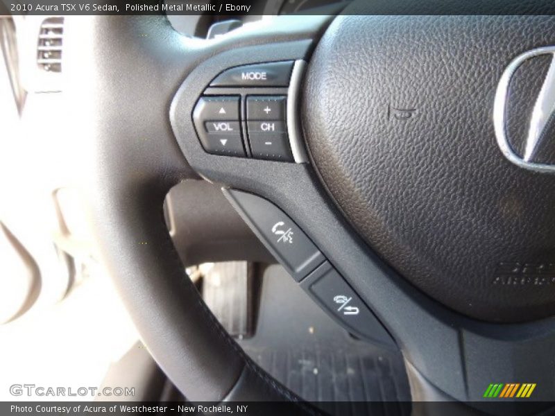 Polished Metal Metallic / Ebony 2010 Acura TSX V6 Sedan
