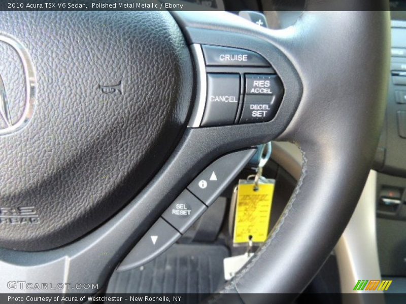Polished Metal Metallic / Ebony 2010 Acura TSX V6 Sedan