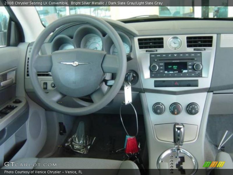 Bright Silver Metallic / Dark Slate Gray/Light Slate Gray 2008 Chrysler Sebring LX Convertible