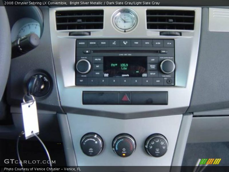Bright Silver Metallic / Dark Slate Gray/Light Slate Gray 2008 Chrysler Sebring LX Convertible