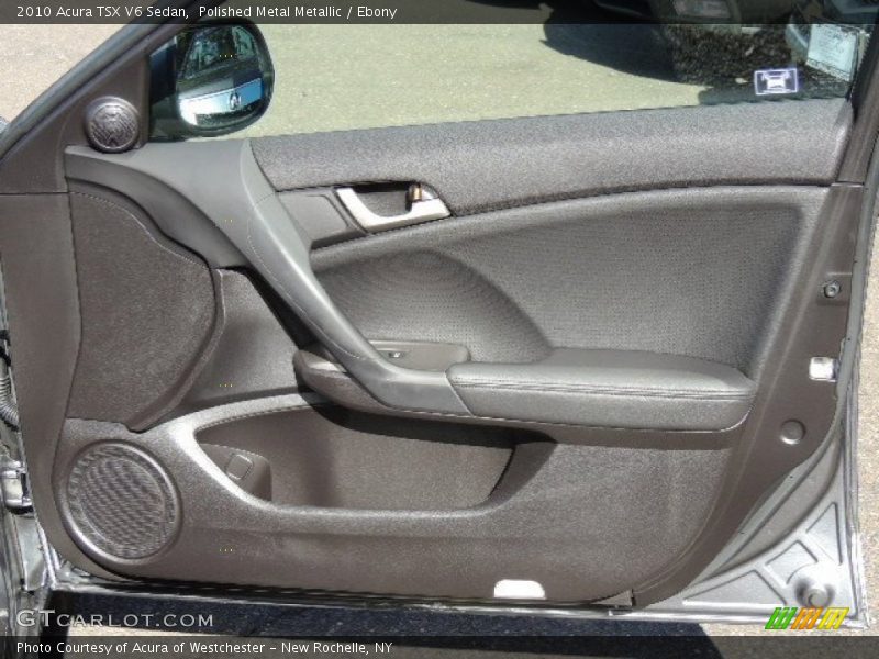 Polished Metal Metallic / Ebony 2010 Acura TSX V6 Sedan