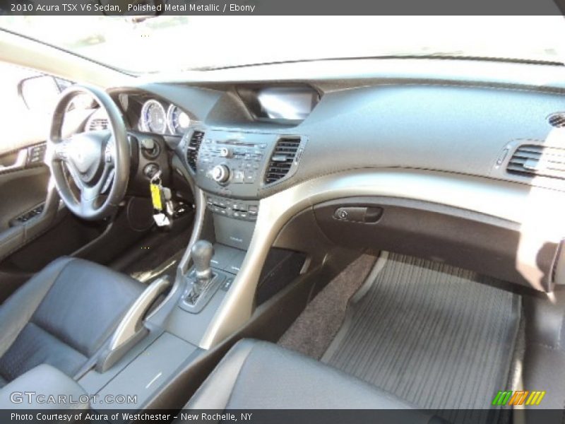 Polished Metal Metallic / Ebony 2010 Acura TSX V6 Sedan