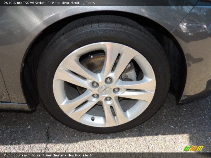 Polished Metal Metallic / Ebony 2010 Acura TSX V6 Sedan