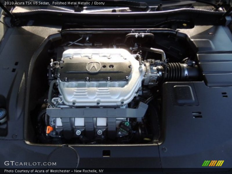 Polished Metal Metallic / Ebony 2010 Acura TSX V6 Sedan