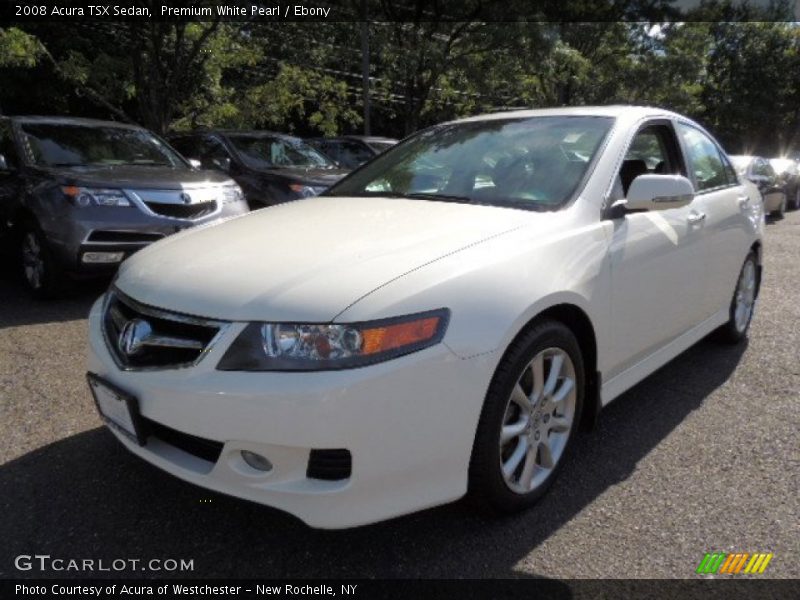 Premium White Pearl / Ebony 2008 Acura TSX Sedan