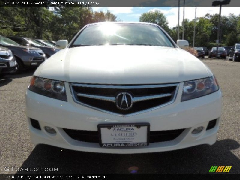Premium White Pearl / Ebony 2008 Acura TSX Sedan