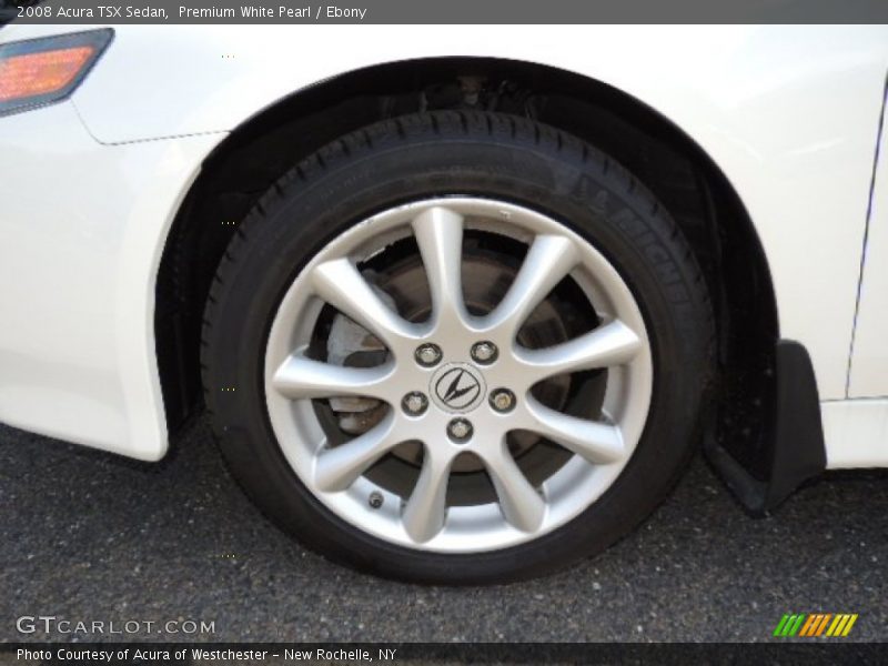 Premium White Pearl / Ebony 2008 Acura TSX Sedan