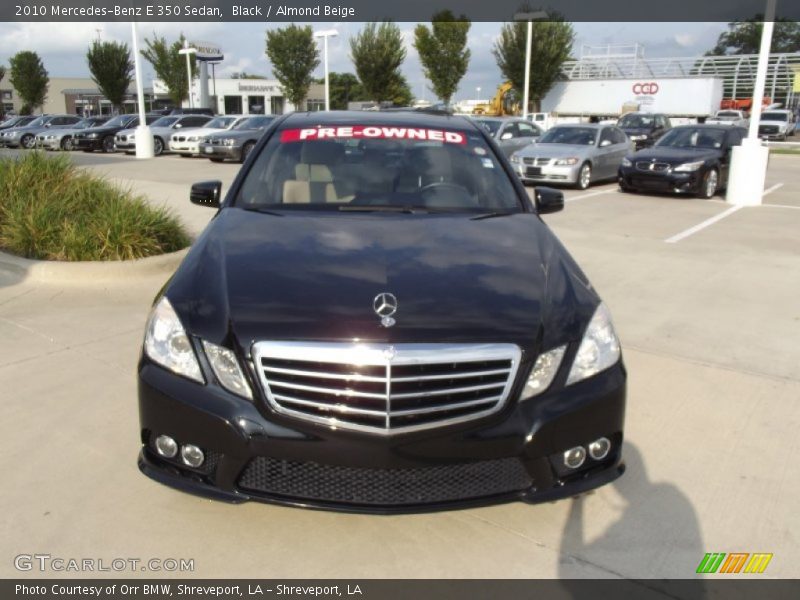Black / Almond Beige 2010 Mercedes-Benz E 350 Sedan