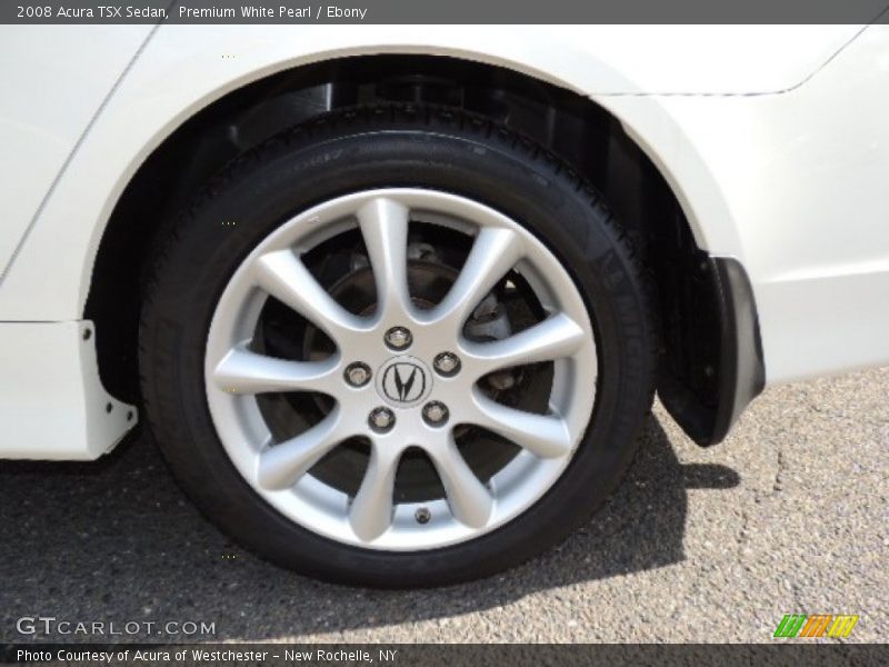 Premium White Pearl / Ebony 2008 Acura TSX Sedan