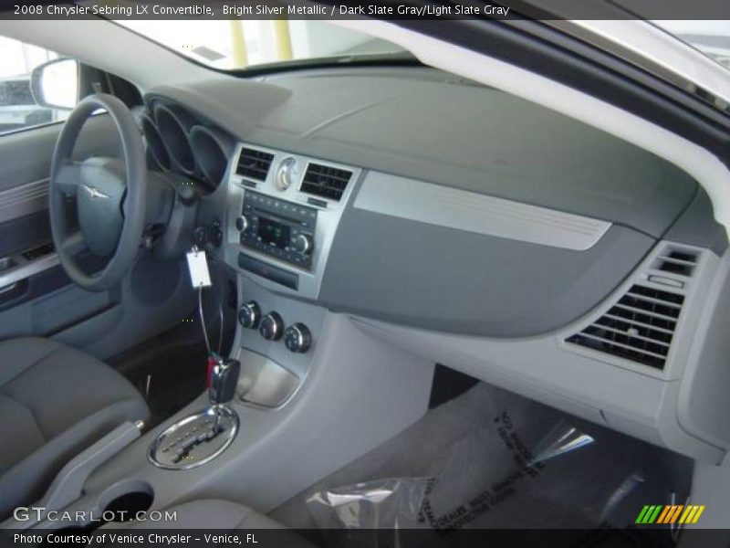 Bright Silver Metallic / Dark Slate Gray/Light Slate Gray 2008 Chrysler Sebring LX Convertible