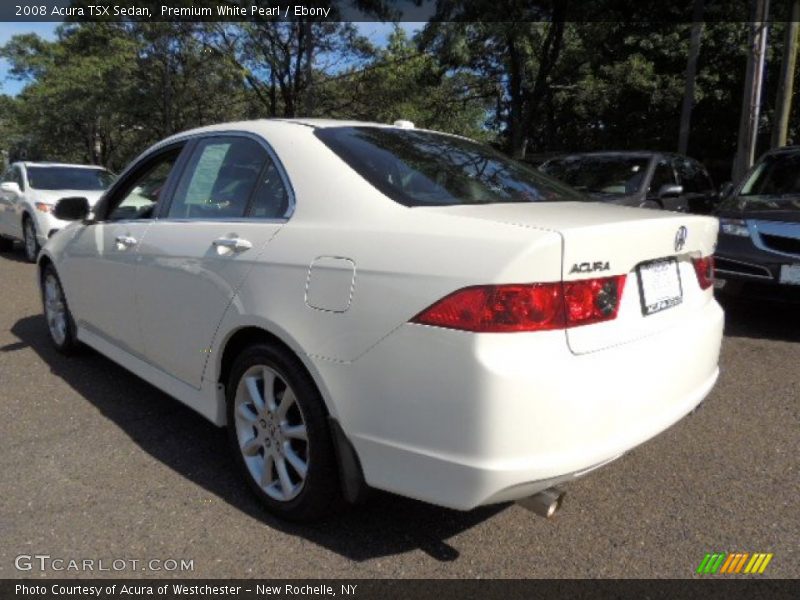 Premium White Pearl / Ebony 2008 Acura TSX Sedan