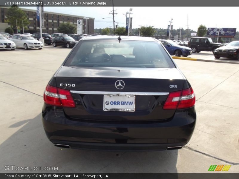 Black / Almond Beige 2010 Mercedes-Benz E 350 Sedan