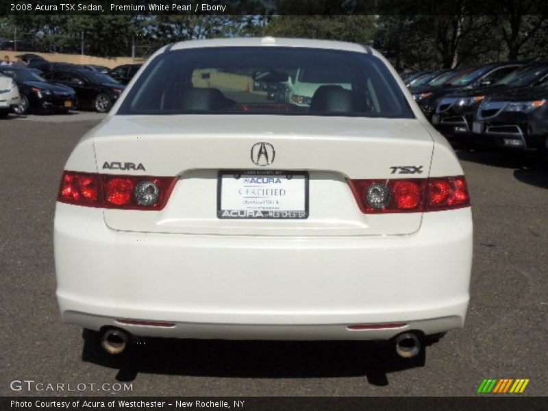 Premium White Pearl / Ebony 2008 Acura TSX Sedan