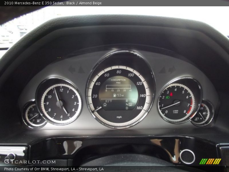 Black / Almond Beige 2010 Mercedes-Benz E 350 Sedan