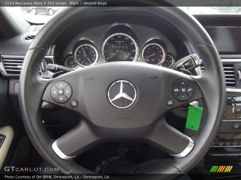 Black / Almond Beige 2010 Mercedes-Benz E 350 Sedan