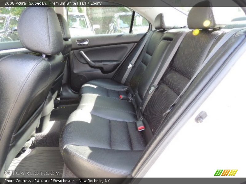 Premium White Pearl / Ebony 2008 Acura TSX Sedan
