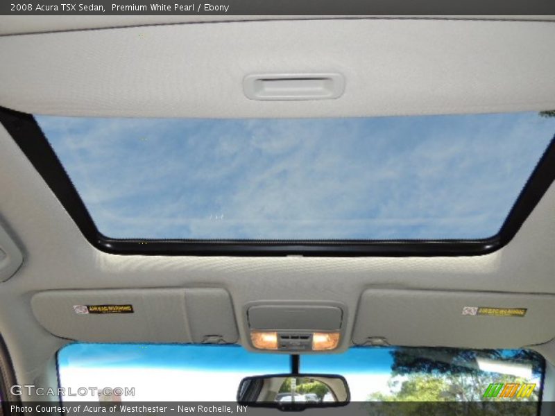 Premium White Pearl / Ebony 2008 Acura TSX Sedan