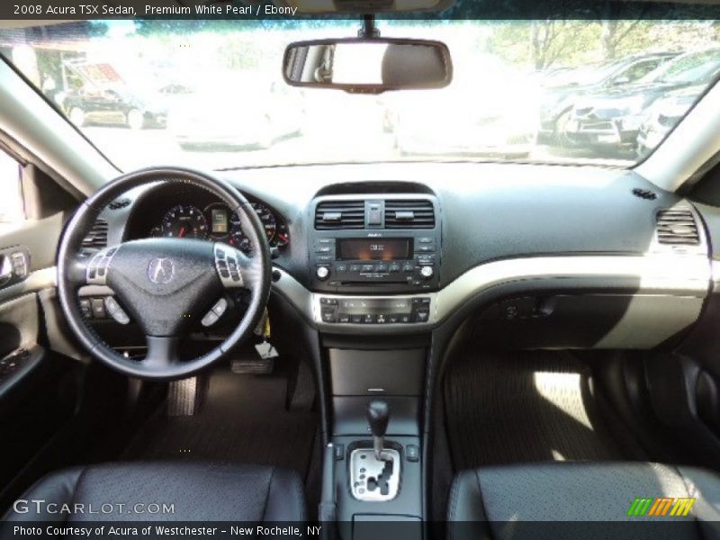 Premium White Pearl / Ebony 2008 Acura TSX Sedan