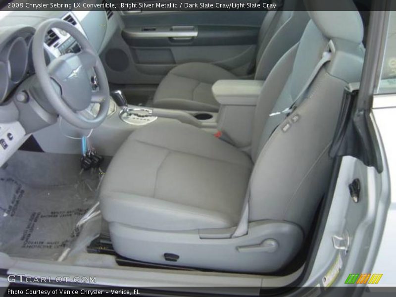Bright Silver Metallic / Dark Slate Gray/Light Slate Gray 2008 Chrysler Sebring LX Convertible