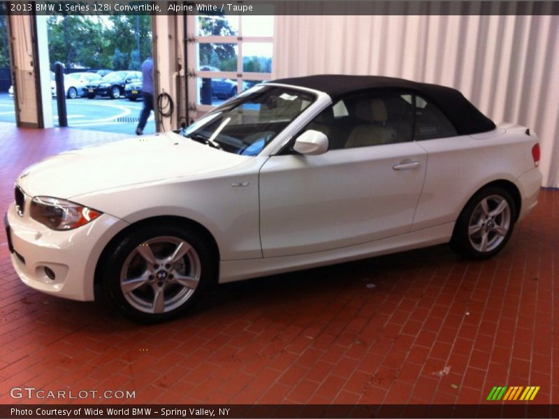 Alpine White / Taupe 2013 BMW 1 Series 128i Convertible