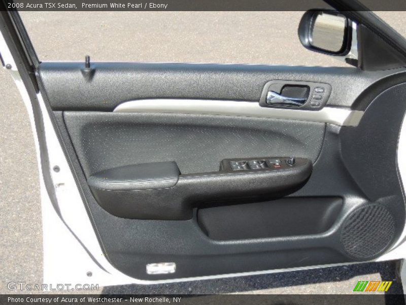Premium White Pearl / Ebony 2008 Acura TSX Sedan