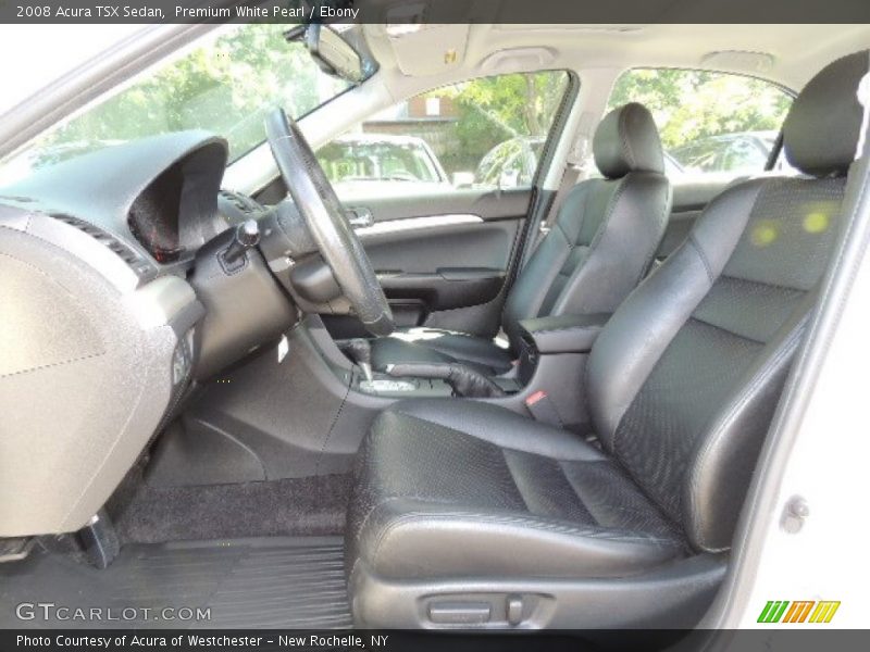 Premium White Pearl / Ebony 2008 Acura TSX Sedan