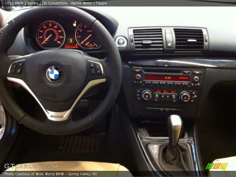 Alpine White / Taupe 2013 BMW 1 Series 128i Convertible
