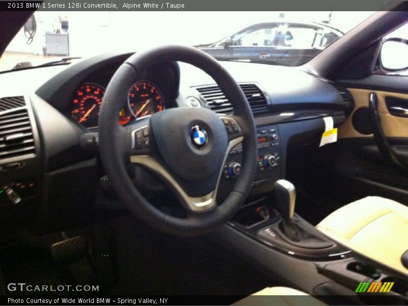 Alpine White / Taupe 2013 BMW 1 Series 128i Convertible