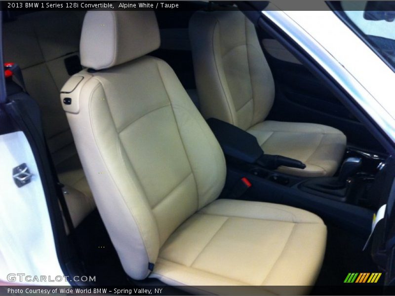 Alpine White / Taupe 2013 BMW 1 Series 128i Convertible