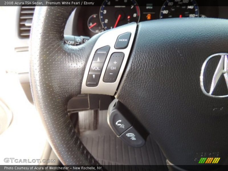 Premium White Pearl / Ebony 2008 Acura TSX Sedan