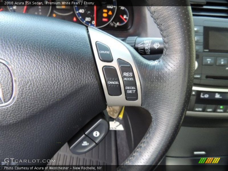 Premium White Pearl / Ebony 2008 Acura TSX Sedan